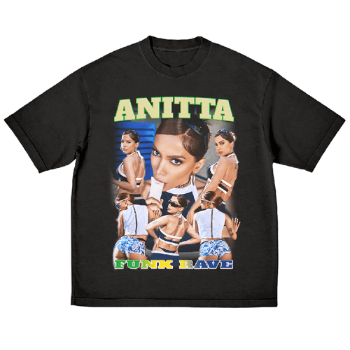 Camiseta Anitta - Funk Rave Collage